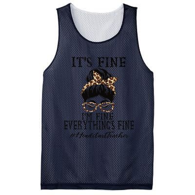 Headstart Teacher It's Fine, I'm Fine And Everything's Fine Mesh Reversible Basketball Jersey Tank