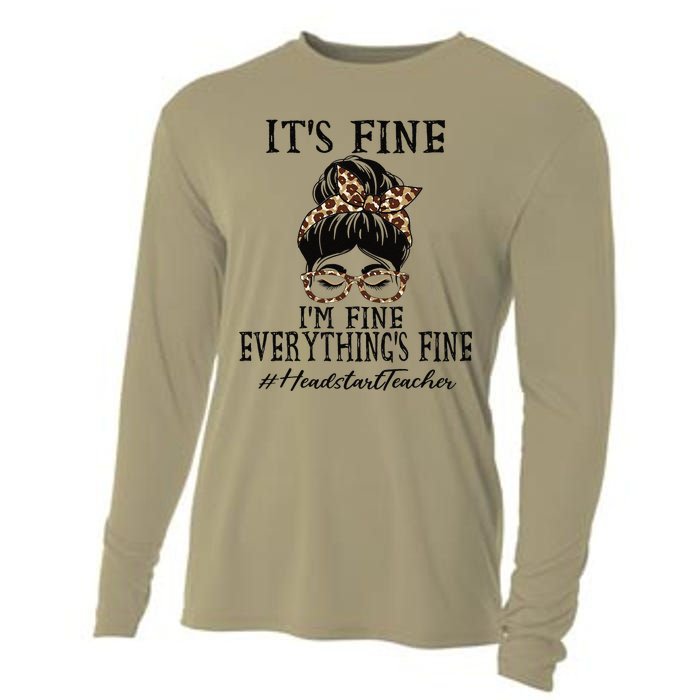 Headstart Teacher It's Fine, I'm Fine And Everything's Fine Cooling Performance Long Sleeve Crew