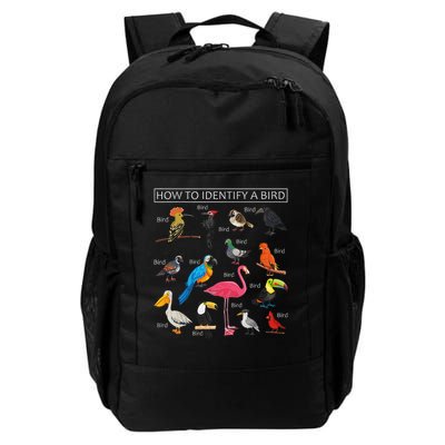 How To Identify A Bird Funny Birds Lover Nature Birdwatcher Daily Commute Backpack