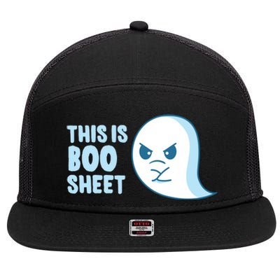 Halloween / This Is Boo Sheet Gift 7 Panel Mesh Trucker Snapback Hat