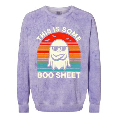 Halloween This Is Some Boo Sheet Colorblast Crewneck Sweatshirt