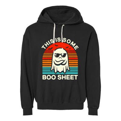 Halloween This Is Some Boo Sheet Garment-Dyed Fleece Hoodie