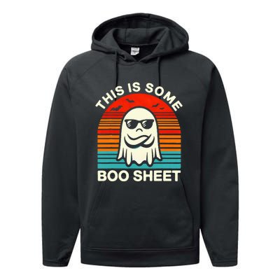 Halloween This Is Some Boo Sheet Performance Fleece Hoodie