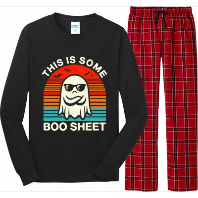 Halloween This Is Some Boo Sheet Long Sleeve Pajama Set