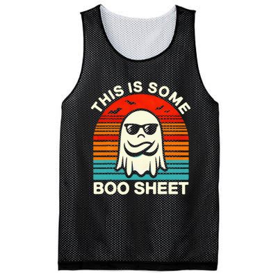 Halloween This Is Some Boo Sheet Mesh Reversible Basketball Jersey Tank