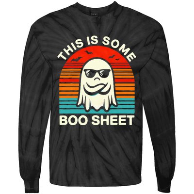 Halloween This Is Some Boo Sheet Tie-Dye Long Sleeve Shirt