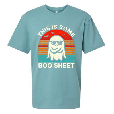 Halloween This Is Some Boo Sheet Sueded Cloud Jersey T-Shirt