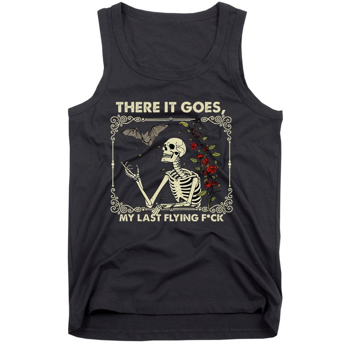 Halloween There It Goes My Last Flying F Skeletons Tank Top