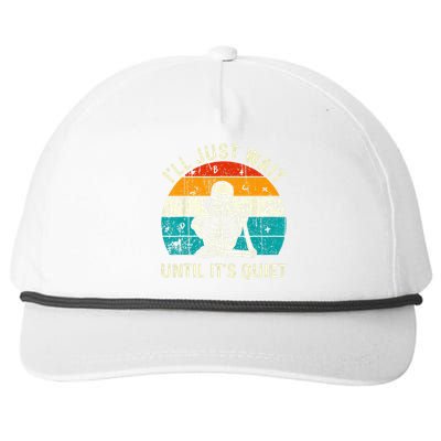 Halloween Teacher Ill Just Wait Until Its Quiet Skeleton Snapback Five-Panel Rope Hat