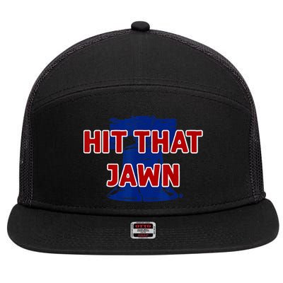 Hit That Jawn Philadelphia Baseball 7 Panel Mesh Trucker Snapback Hat