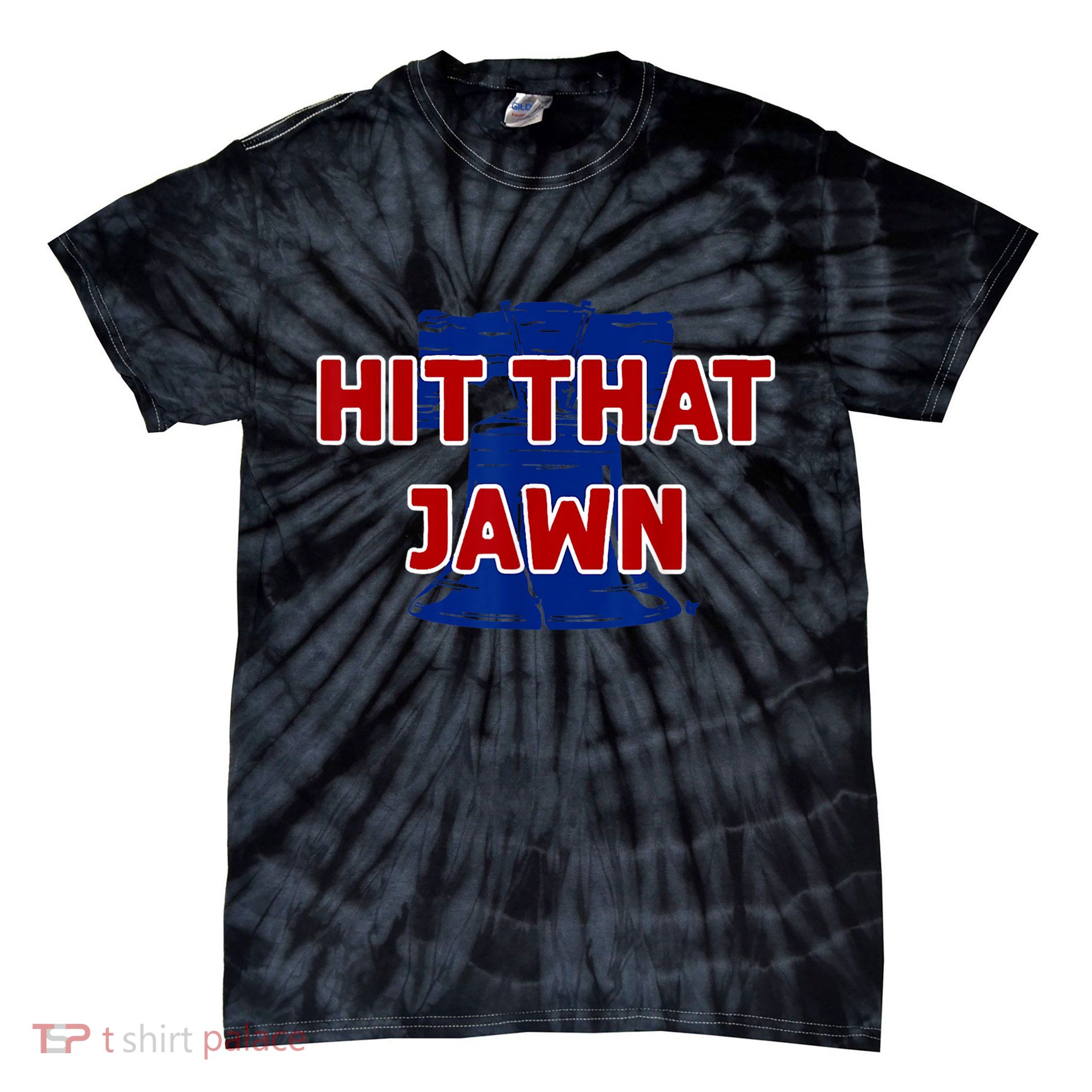 Hit That Jawn Philadelphia Baseball Tie-Dye T-Shirt