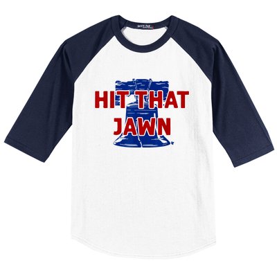 Hit That Jawn Philadelphia Baseball Baseball Sleeve Shirt