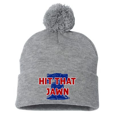 Hit That Jawn Philadelphia Baseball Pom Pom 12in Knit Beanie
