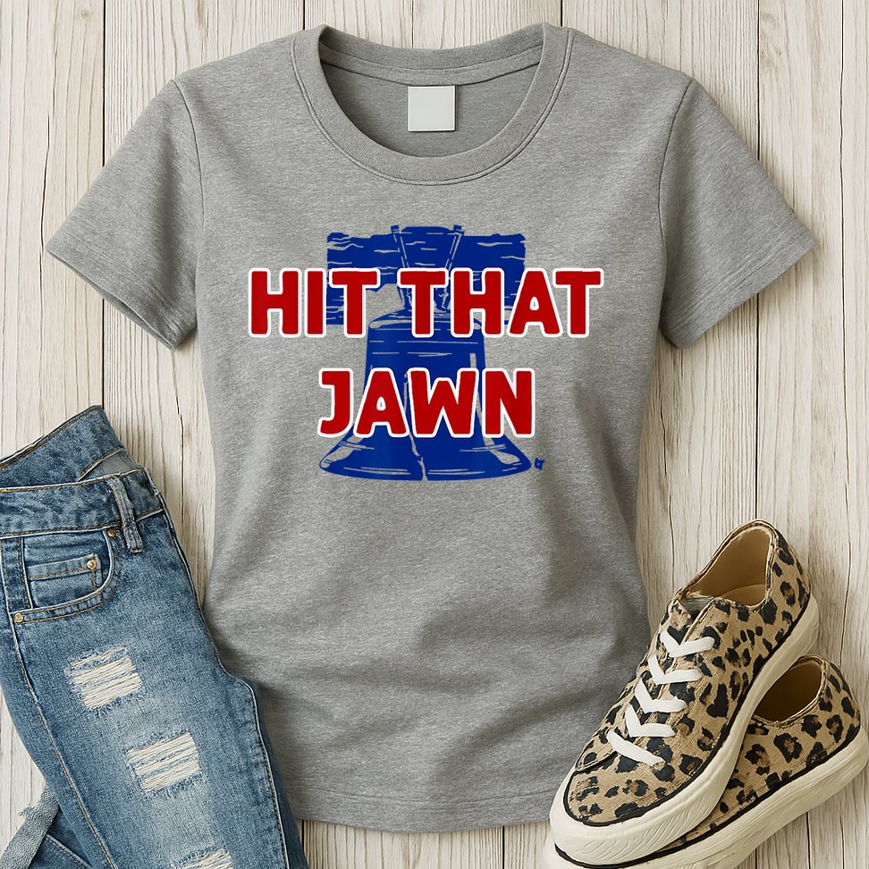 Hit That Jawn Philadelphia Baseball Womens T-Shirt