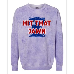 Hit That Jawn - Philadelphia Baseball Colorblast Crewneck Sweatshirt