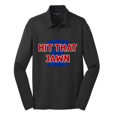 Hit That Jawn - Philadelphia Baseball Silk Touch Performance Long Sleeve Polo