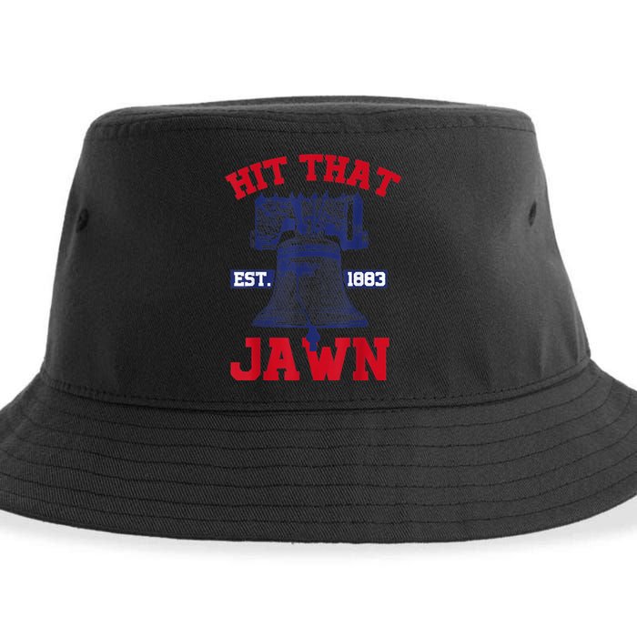 Hit That Jawn - Philadelphia Philly Baseball Funny Saying Sustainable Bucket Hat