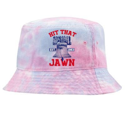 Hit That Jawn - Philadelphia Philly Baseball Funny Saying Tie-Dyed Bucket Hat