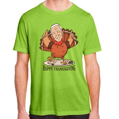 Happy Thanksgiving Joe Bide Turkey Adult ChromaSoft Performance T-Shirt