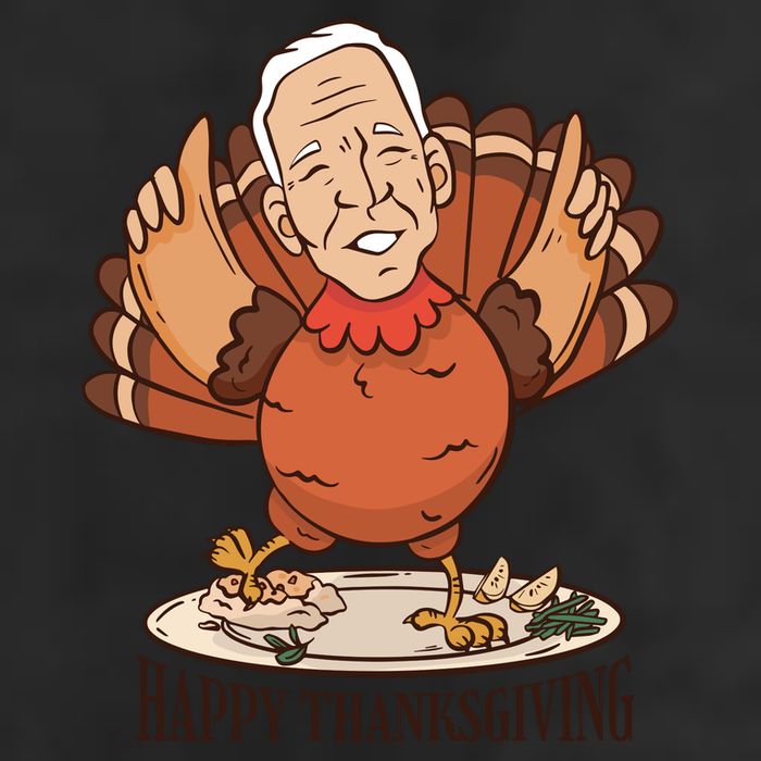 Happy Thanksgiving Joe Bide Turkey Cool Comfort Performance Bucket Hat