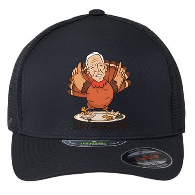 Happy Thanksgiving Joe Bide Turkey Flexfit Unipanel Trucker Cap