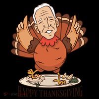 Happy Thanksgiving Joe Bide Turkey 16 in Basic Backpack