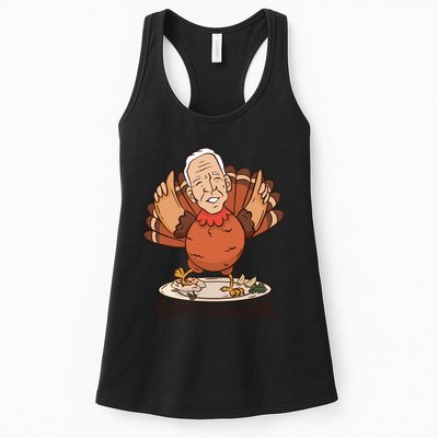 Happy Thanksgiving Joe Bide Turkey Womens Tank Top