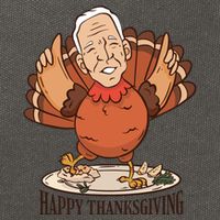 Happy Thanksgiving Joe Bide Turkey Cotton Canvas Backpack