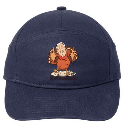 Happy Thanksgiving Joe Bide Turkey 7-Panel Snapback Hat