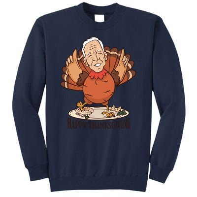 Happy Thanksgiving Joe Bide Turkey Tall Sweatshirt