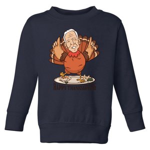 Happy Thanksgiving Joe Bide Turkey Toddler Sweatshirt