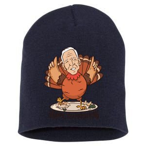 Happy Thanksgiving Joe Bide Turkey Short Acrylic Beanie