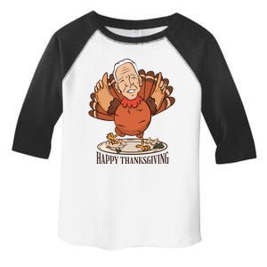 Happy Thanksgiving Joe Bide Turkey Toddler Fine Jersey T-Shirt