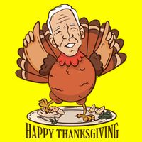 Happy Thanksgiving Joe Bide Turkey 25L Jumbo Tote