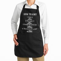 How To Knit 1 Stab It 2 Strangle It 3 Scoop The Guts Out Full-Length Apron With Pockets