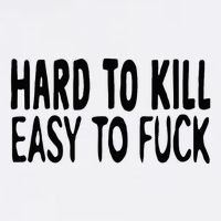 Hard To Kill Easy To Fuck Funny Quote Apron
