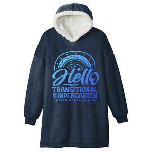 Hello Transitional Kindergarten Teacher Team Gift Hooded Wearable Blanket