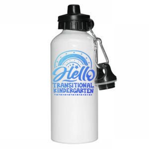 Hello Transitional Kindergarten Teacher Team Gift Aluminum Water Bottle