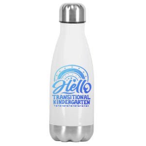 Hello Transitional Kindergarten Teacher Team Gift Stainless Steel Insulated Water Bottle