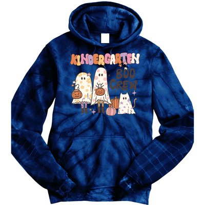 Halloween Teacher Kindergarten Boo Crew Tie Dye Hoodie