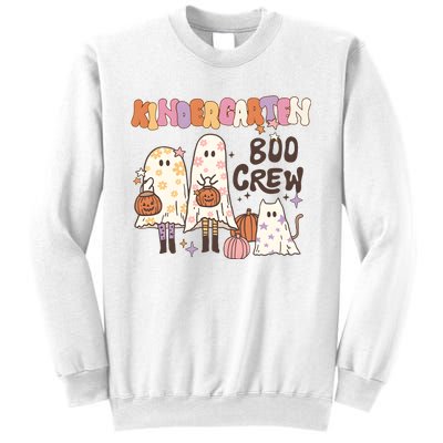 Halloween Teacher Kindergarten Boo Crew Sweatshirt