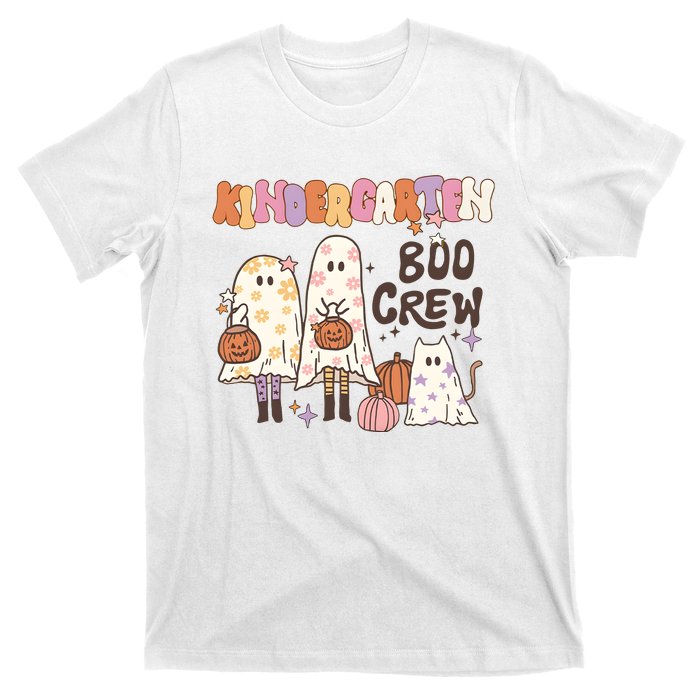 Halloween Teacher Kindergarten Boo Crew T-Shirt