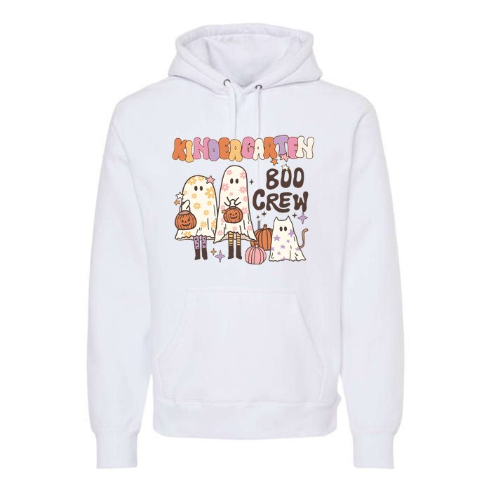 Halloween Teacher Kindergarten Boo Crew Premium Hoodie