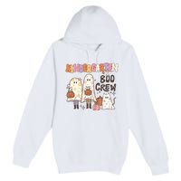 Halloween Teacher Kindergarten Boo Crew Premium Pullover Hoodie