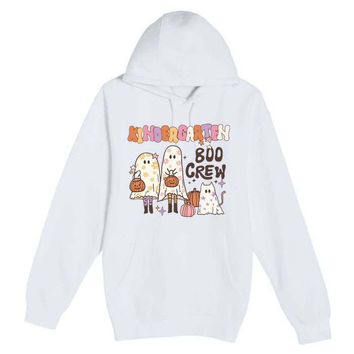 Halloween Teacher Kindergarten Boo Crew Premium Pullover Hoodie