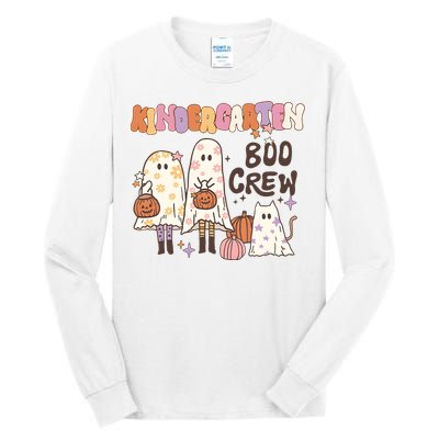 Halloween Teacher Kindergarten Boo Crew Tall Long Sleeve T-Shirt