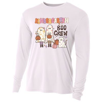 Halloween Teacher Kindergarten Boo Crew Cooling Performance Long Sleeve Crew