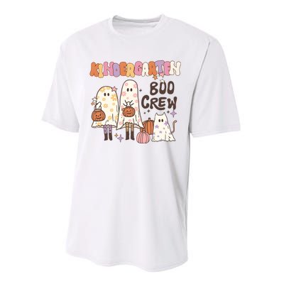 Halloween Teacher Kindergarten Boo Crew Performance Sprint T-Shirt