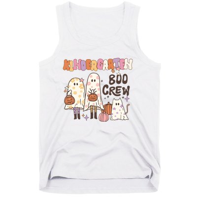 Halloween Teacher Kindergarten Boo Crew Tank Top