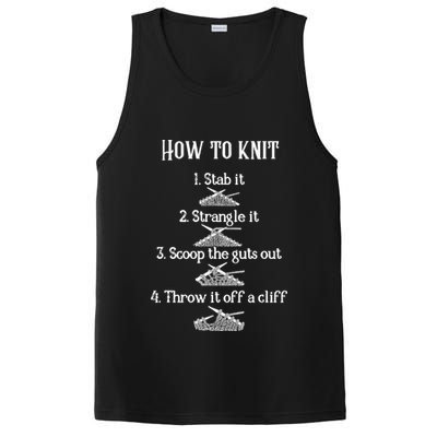 How To Knit 1 Stab It 2 Strangle It 3 Scoop The Guts Out  PosiCharge Competitor Tank